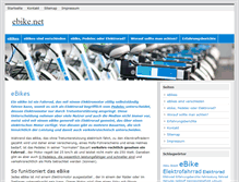 Tablet Screenshot of ebike.net